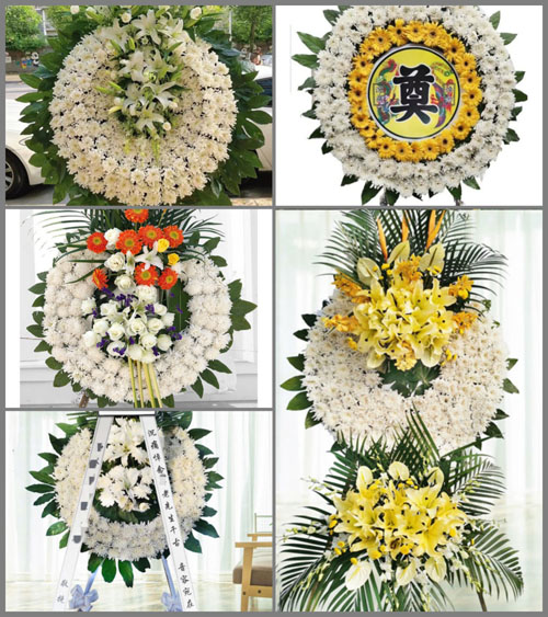 浙江省金华磐安县安文镇市口社区花圈速递