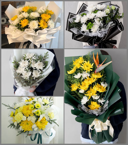 浙江省金华磐安县安文镇市口社区白事花束代送